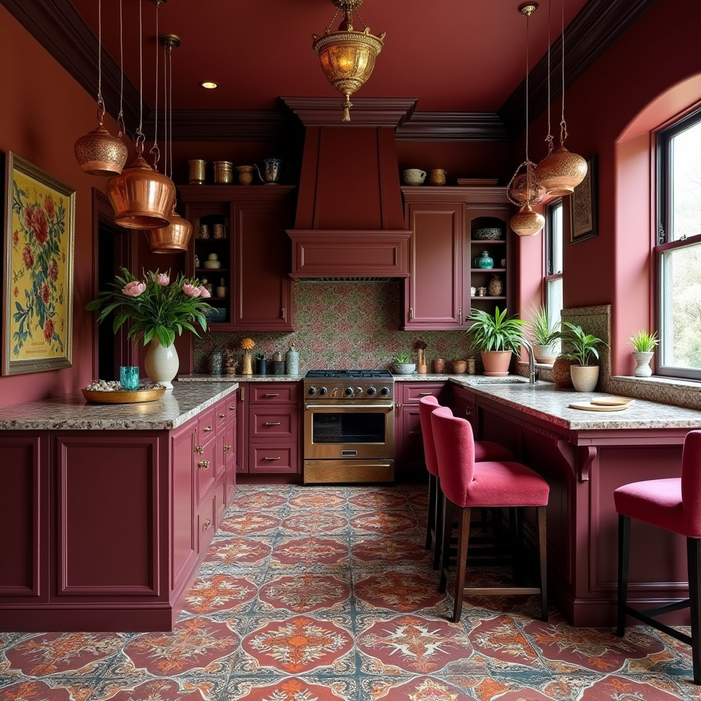 boho kitchen paint colors 17
