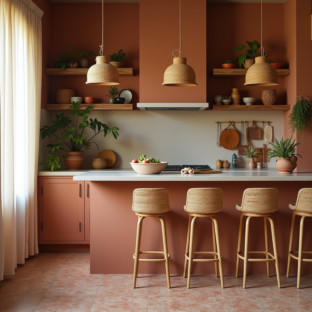 boho kitchen paint colors 2