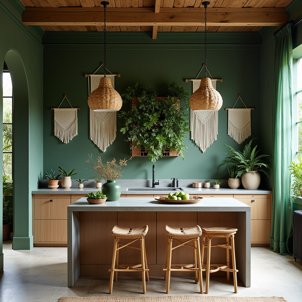 boho kitchen paint colors 23