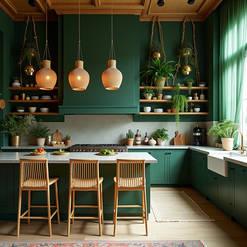 boho kitchen paint colors 24