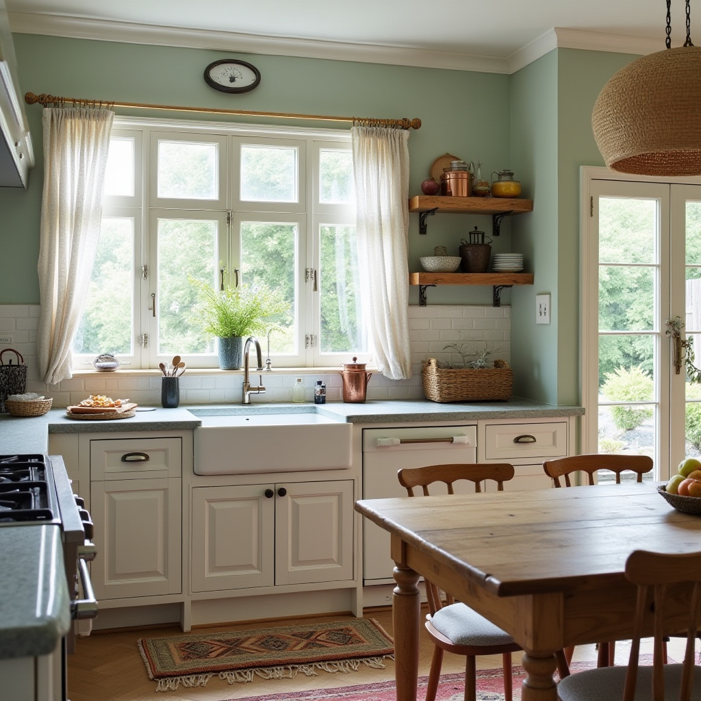 boho kitchen paint colors 31