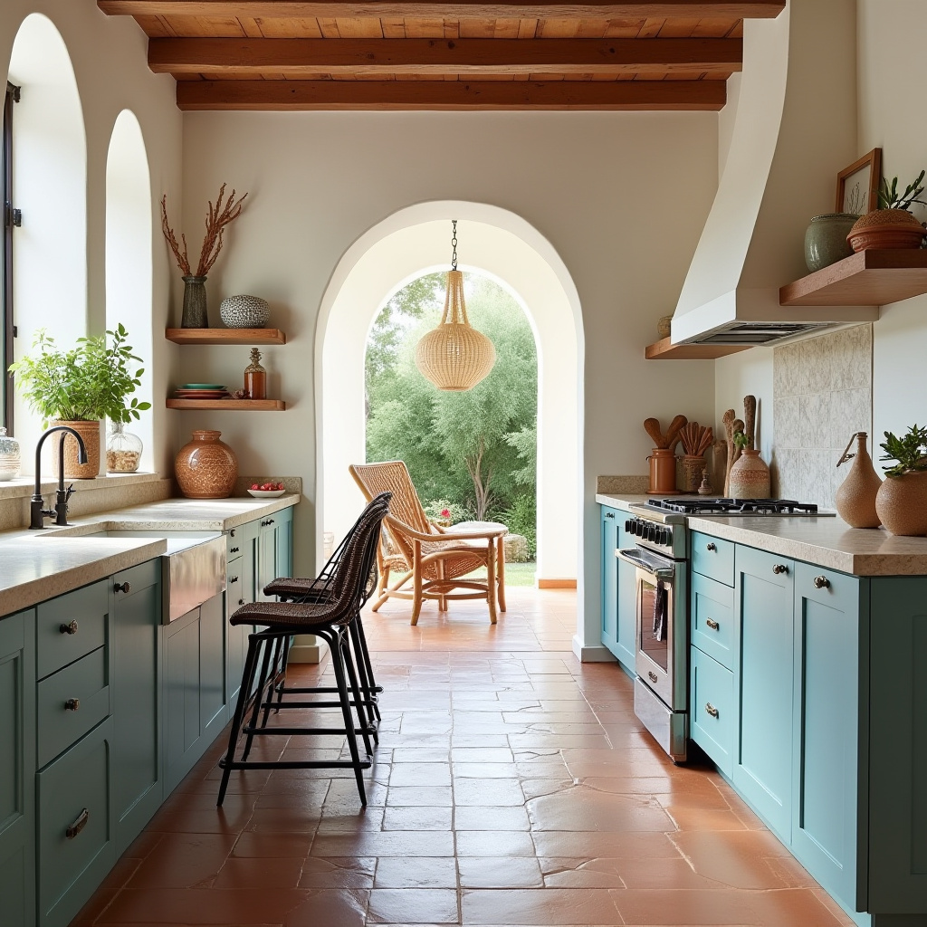 boho kitchen paint colors 39