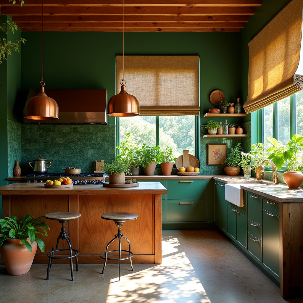 boho kitchen paint colors 4