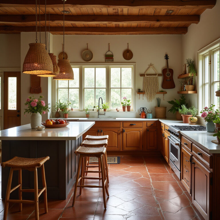 boho kitchen pendant lights 1