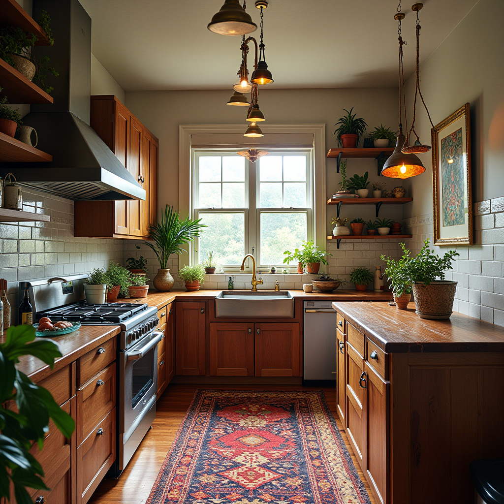 boho kitchen rug ideas 18