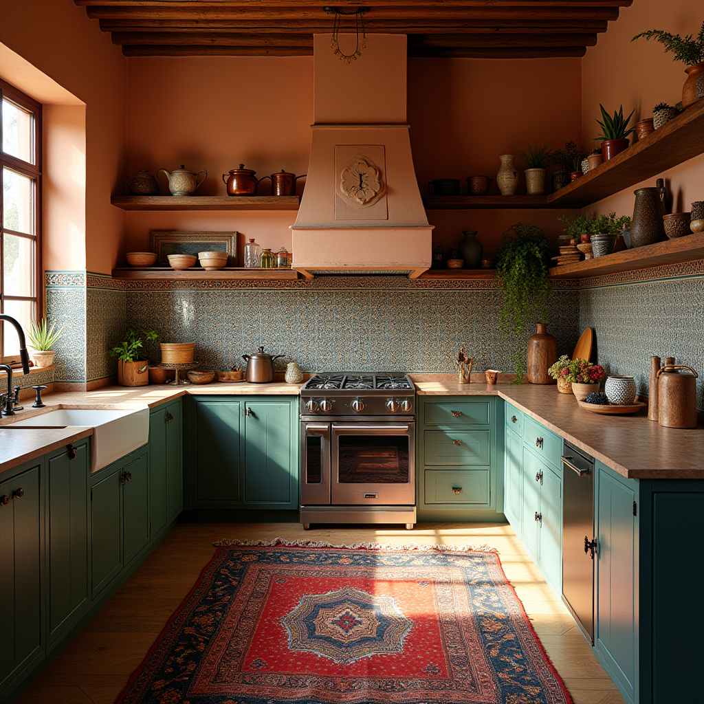 boho kitchen rug ideas 22