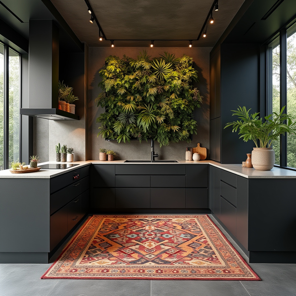 boho kitchen rug ideas 24