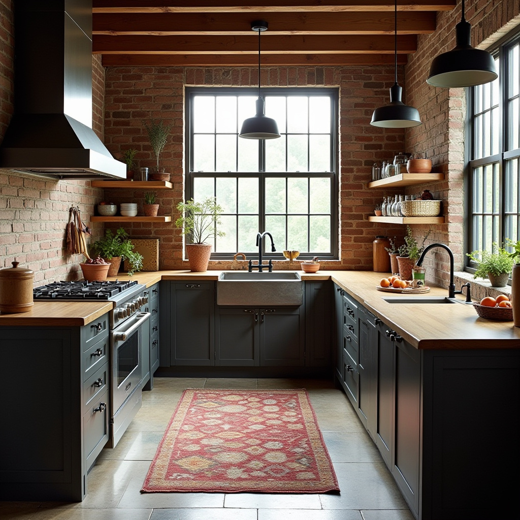 boho kitchen rug ideas 26