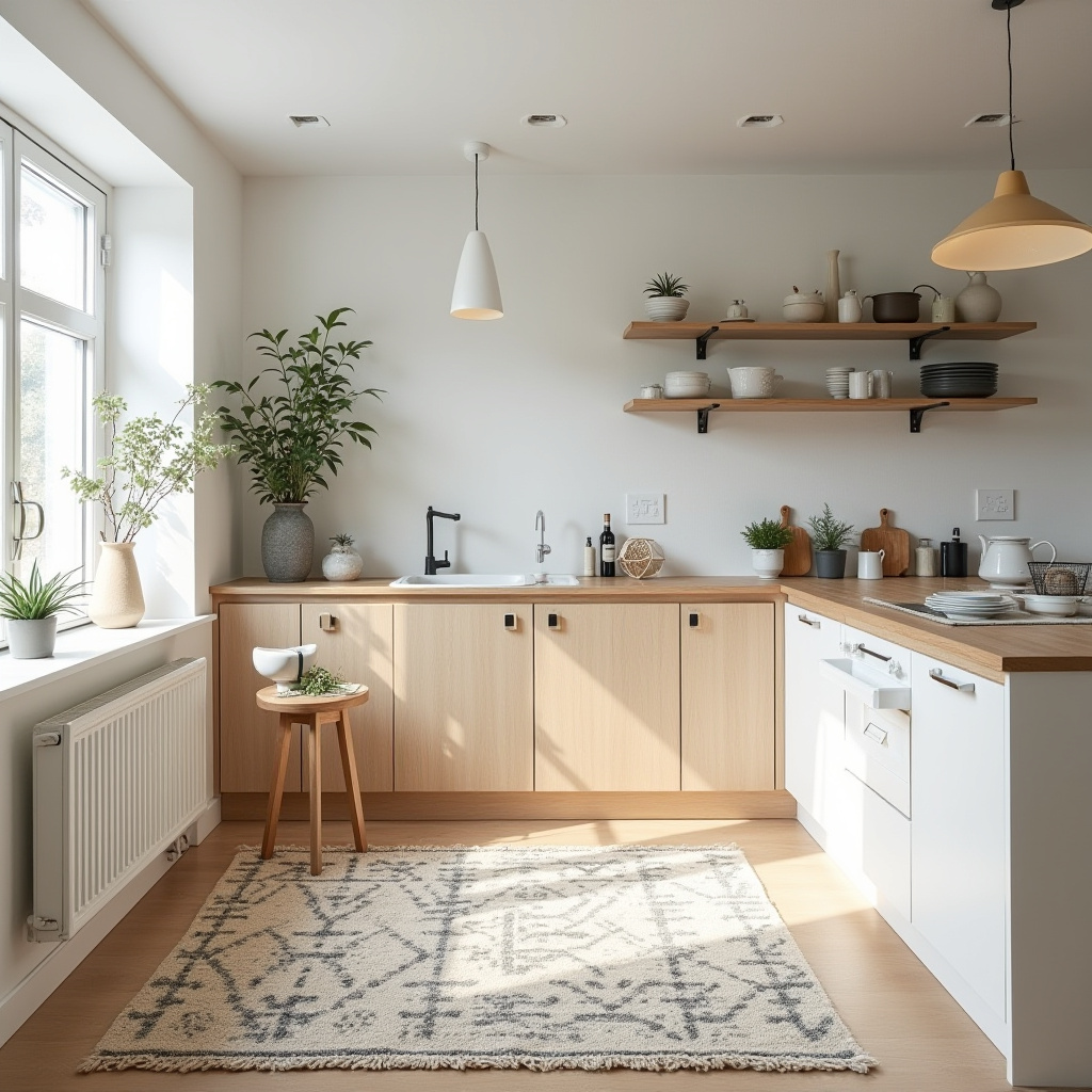 boho kitchen rug ideas 34