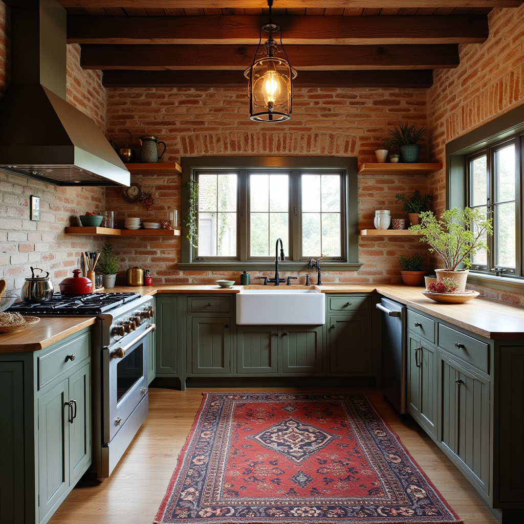 boho kitchen rug ideas 5