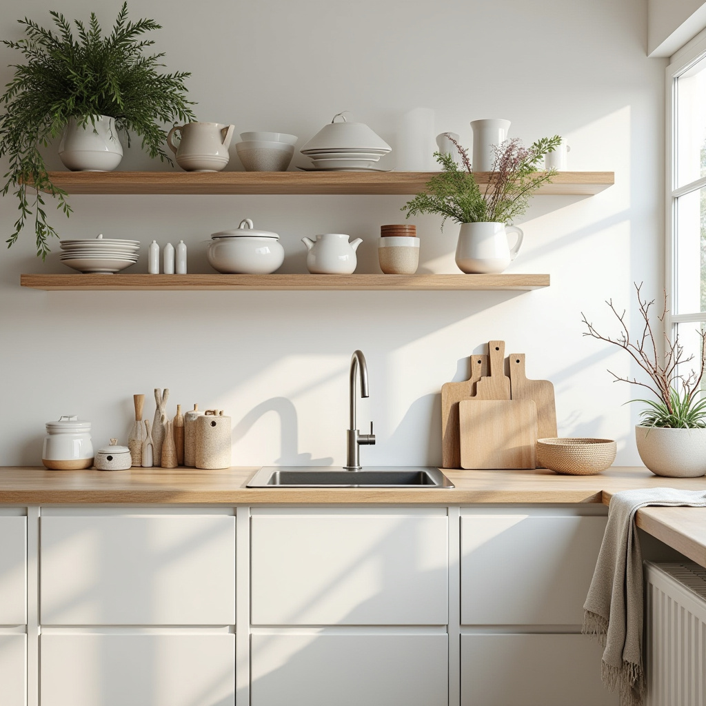 boho kitchen shelves 26