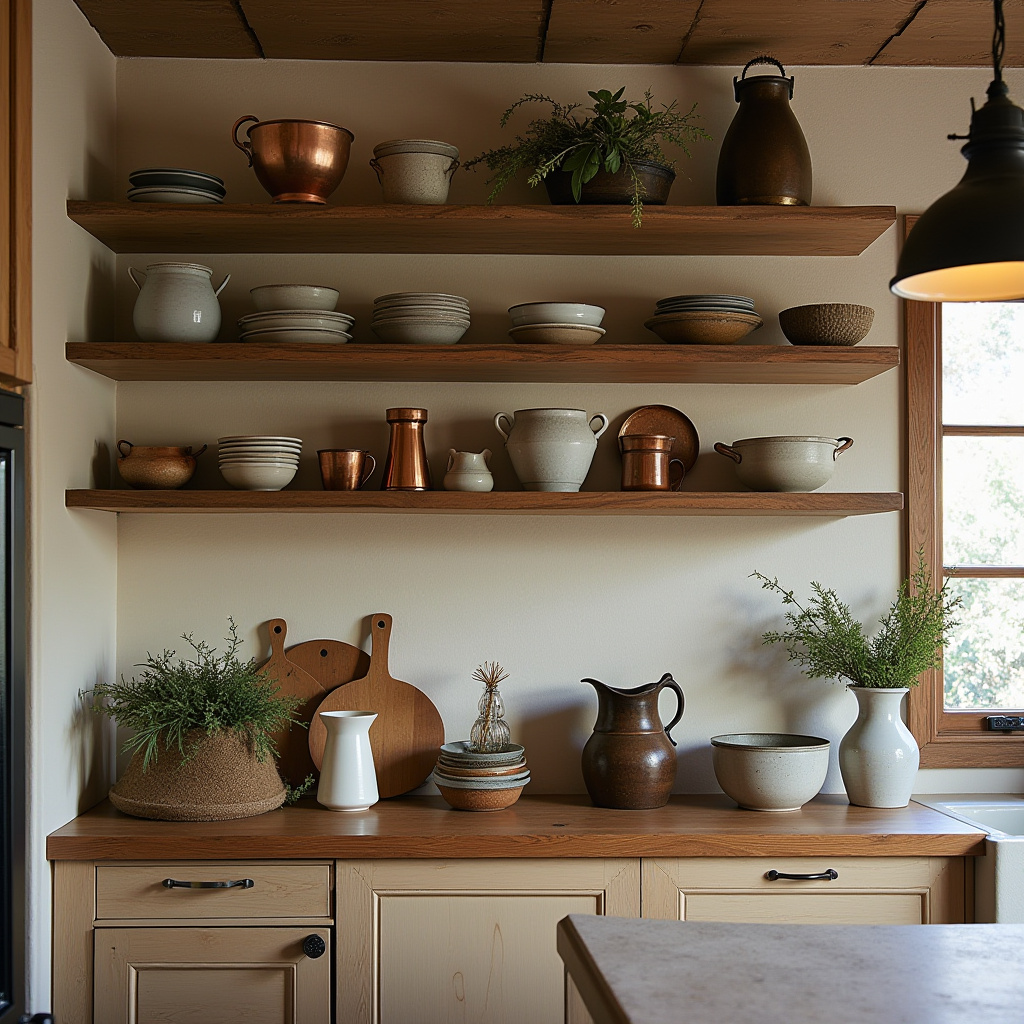 boho kitchen shelves 3