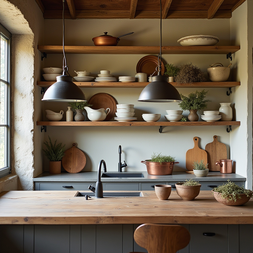 boho kitchen shelves 4