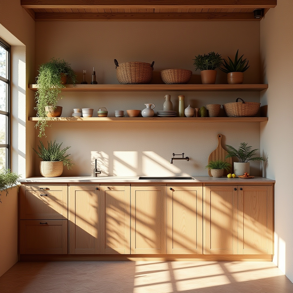 boho kitchen shelves 5