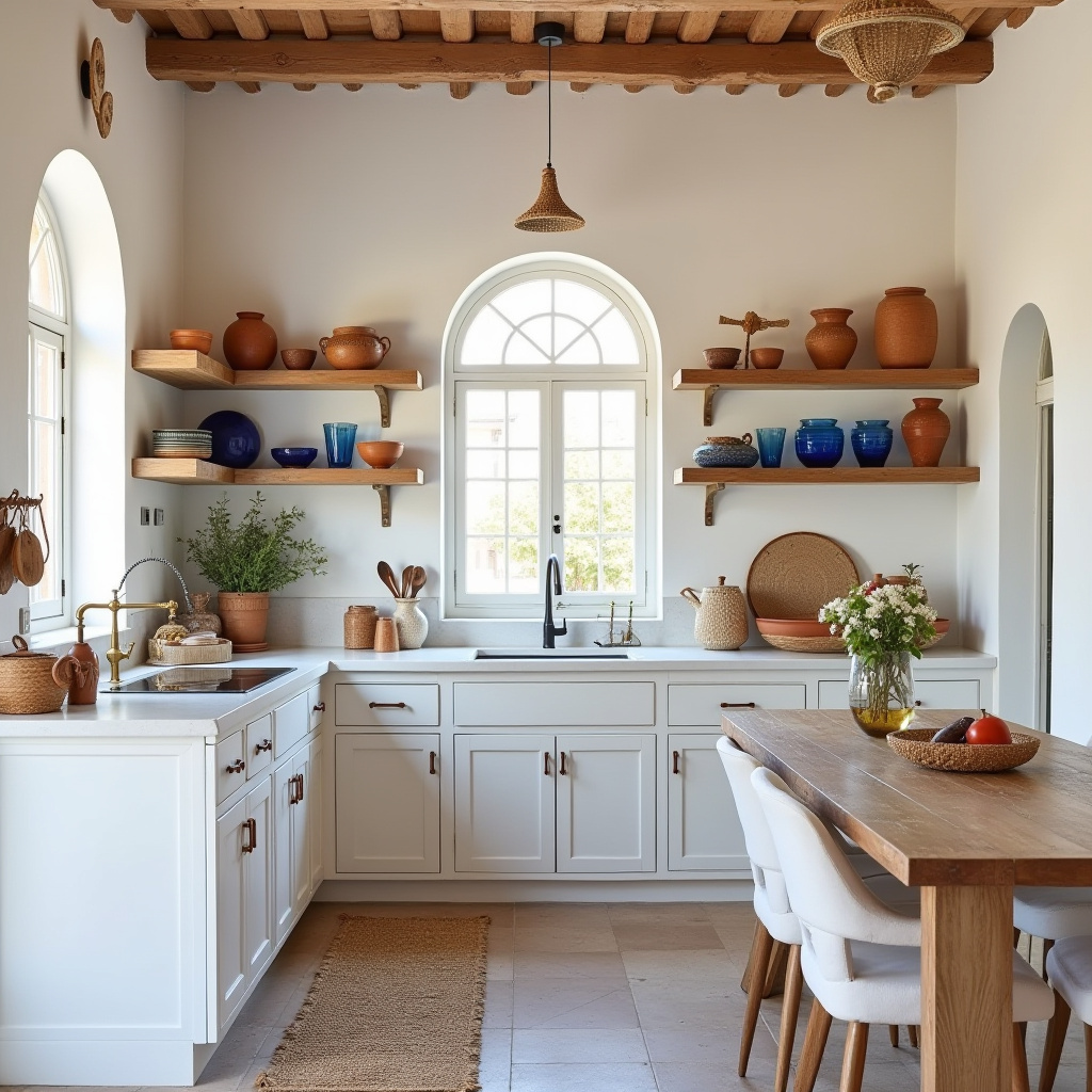 boho kitchen shelves 8