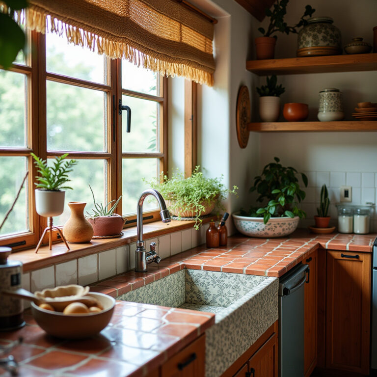 boho kitchen sink 1