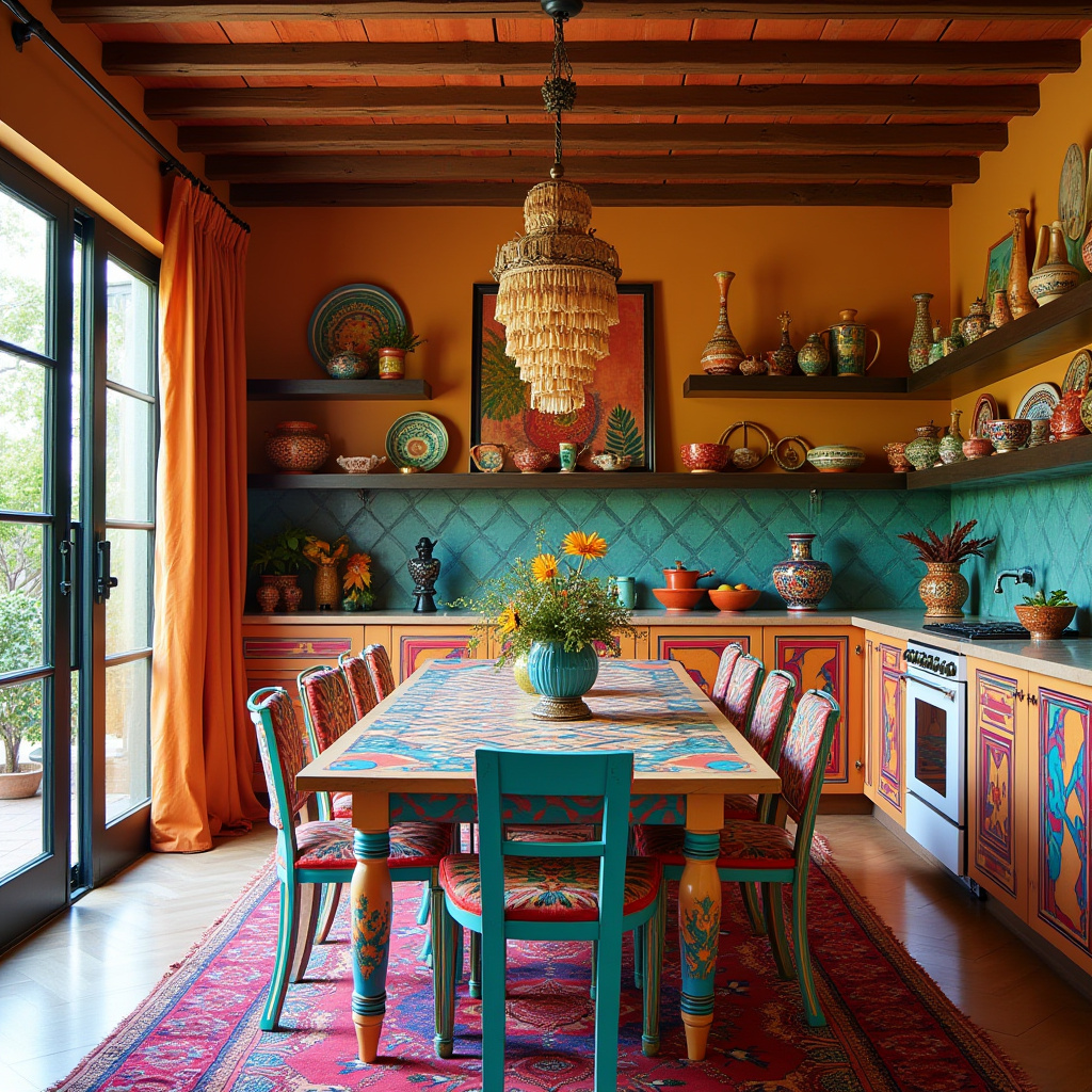 boho kitchen table and chairs 13