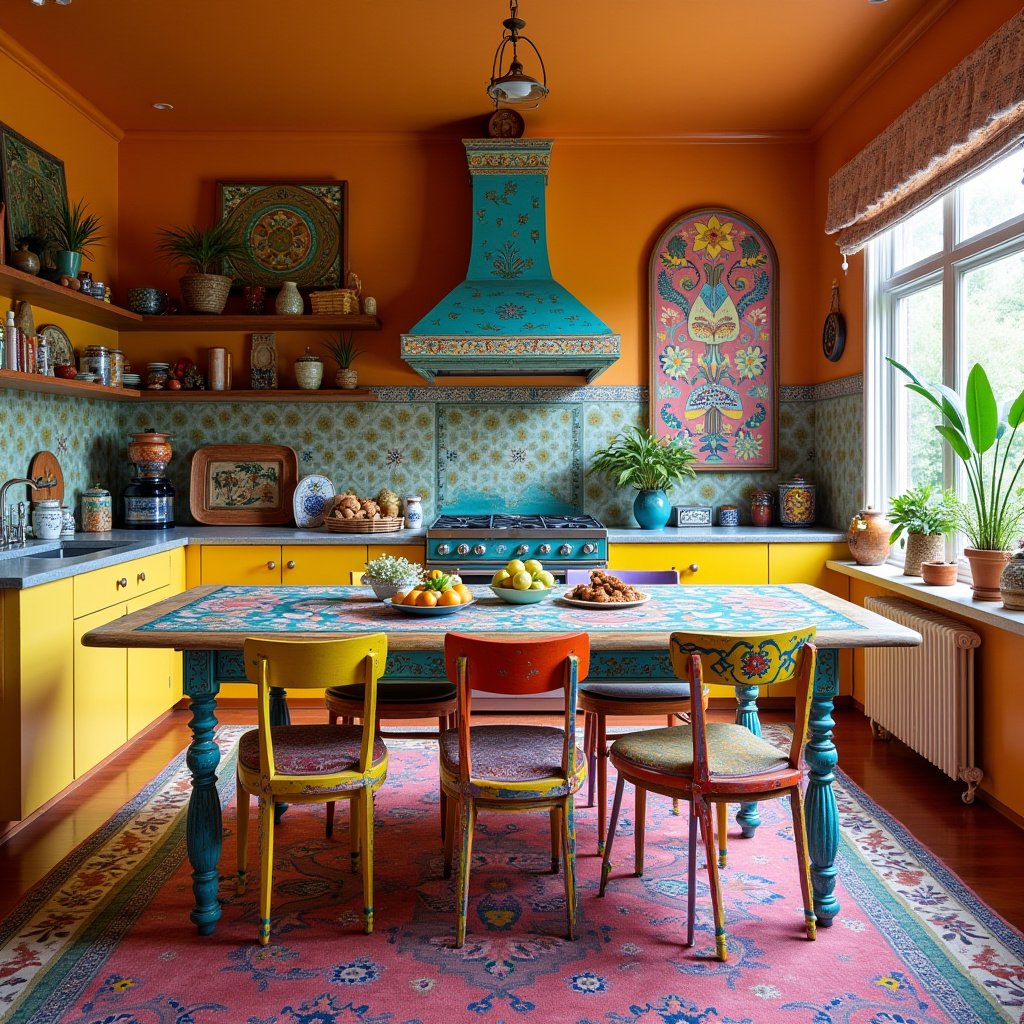 boho kitchen table and chairs 14