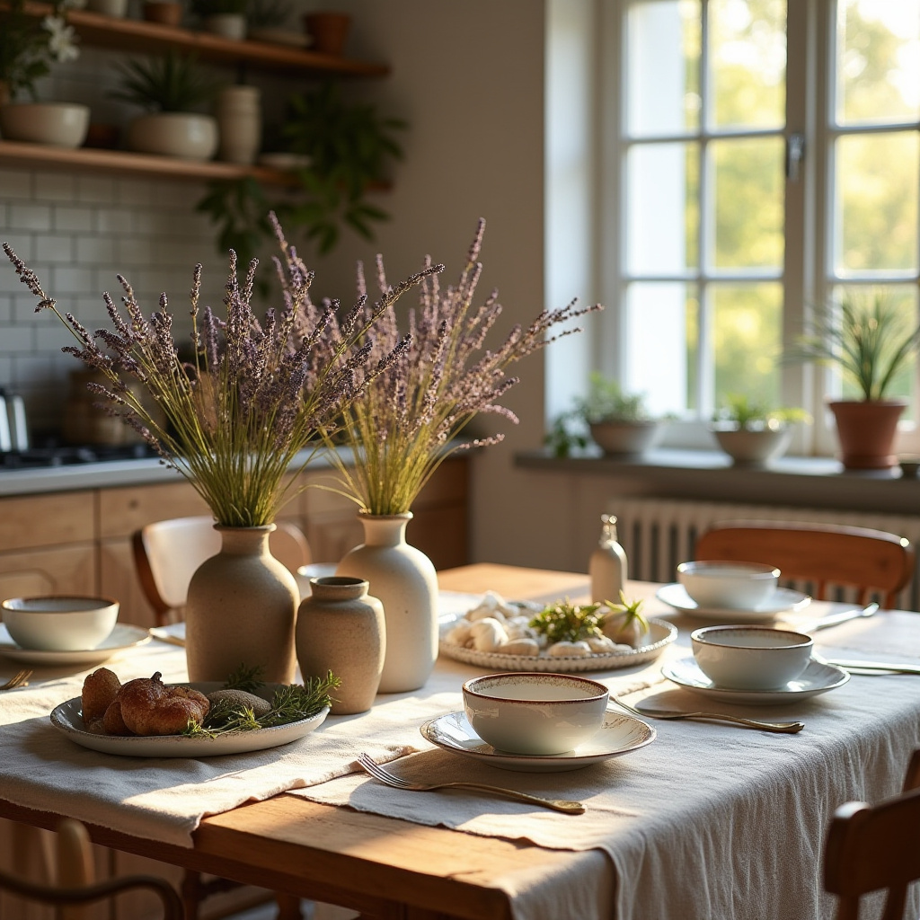boho kitchen table centerpiece 10