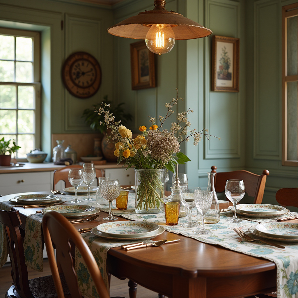 boho kitchen table centerpiece 19