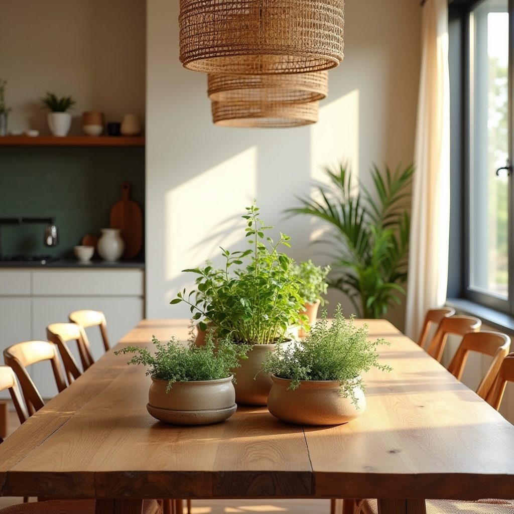 boho kitchen table centerpiece 32