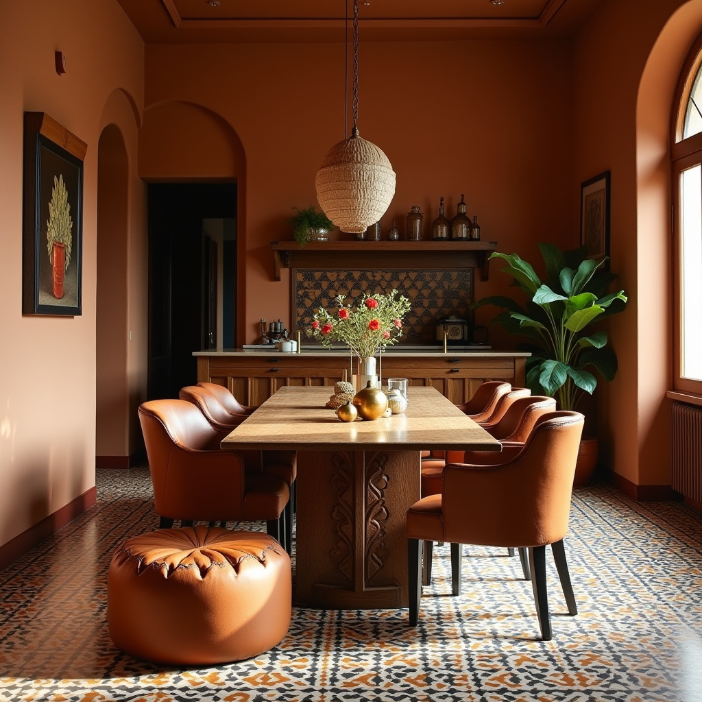 boho kitchen table decor 18