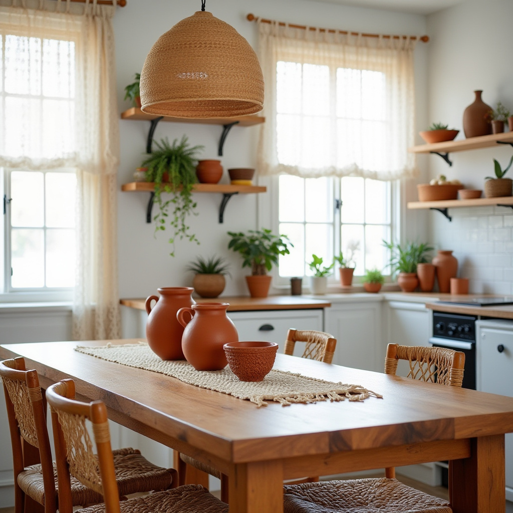 boho kitchen table decor 2