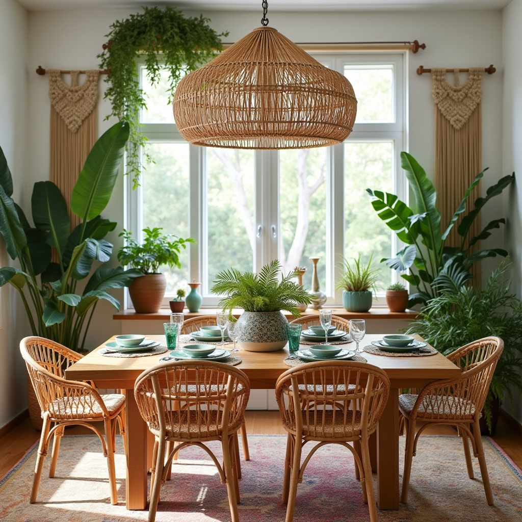 boho kitchen table decor 24