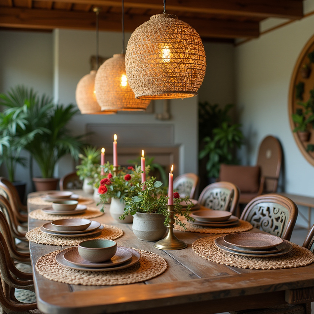 boho kitchen table decor 3