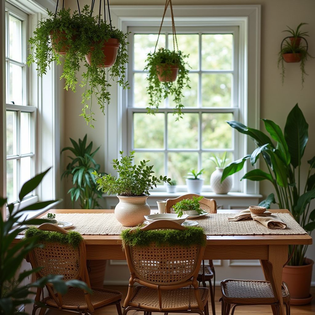 boho kitchen table decor 34