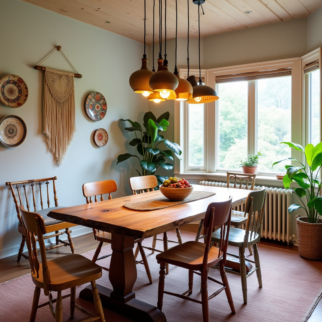 boho kitchen table decor 39