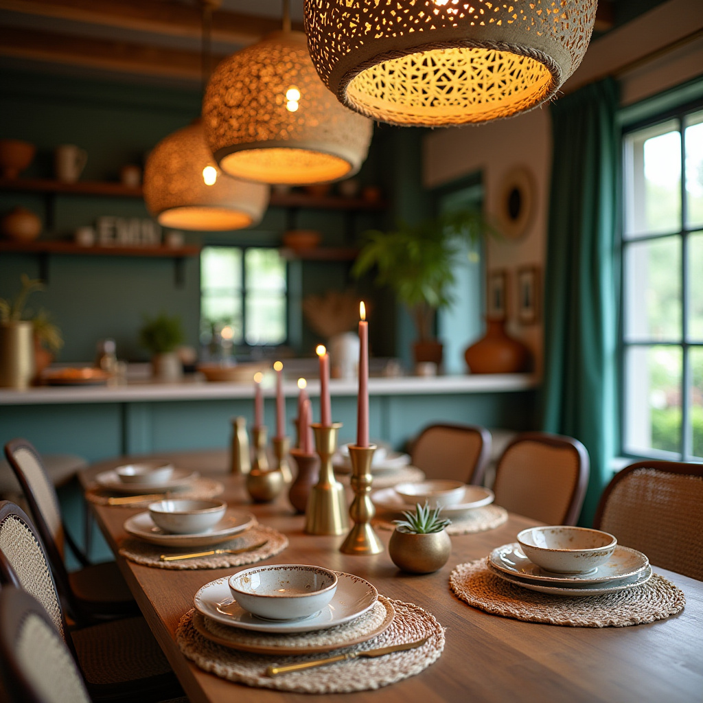 boho kitchen table decor 4