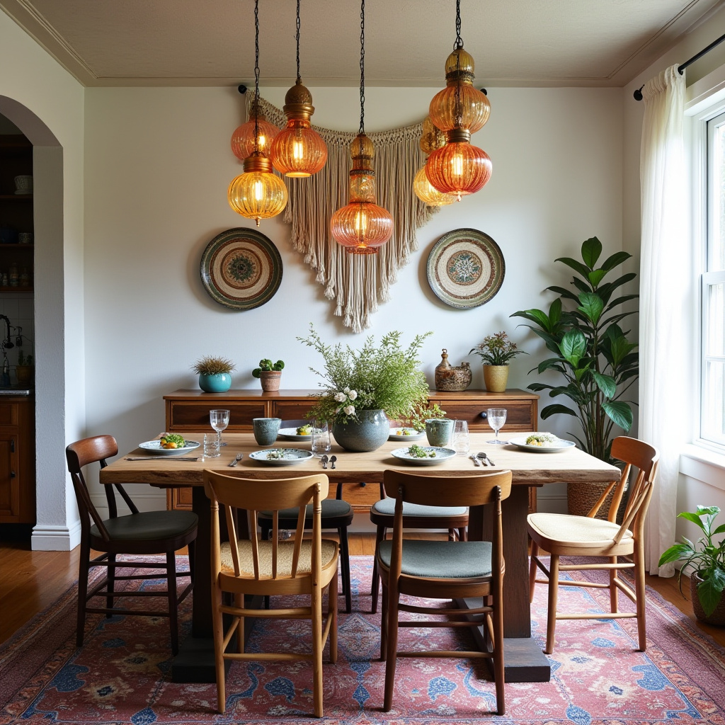 boho kitchen table decor 40