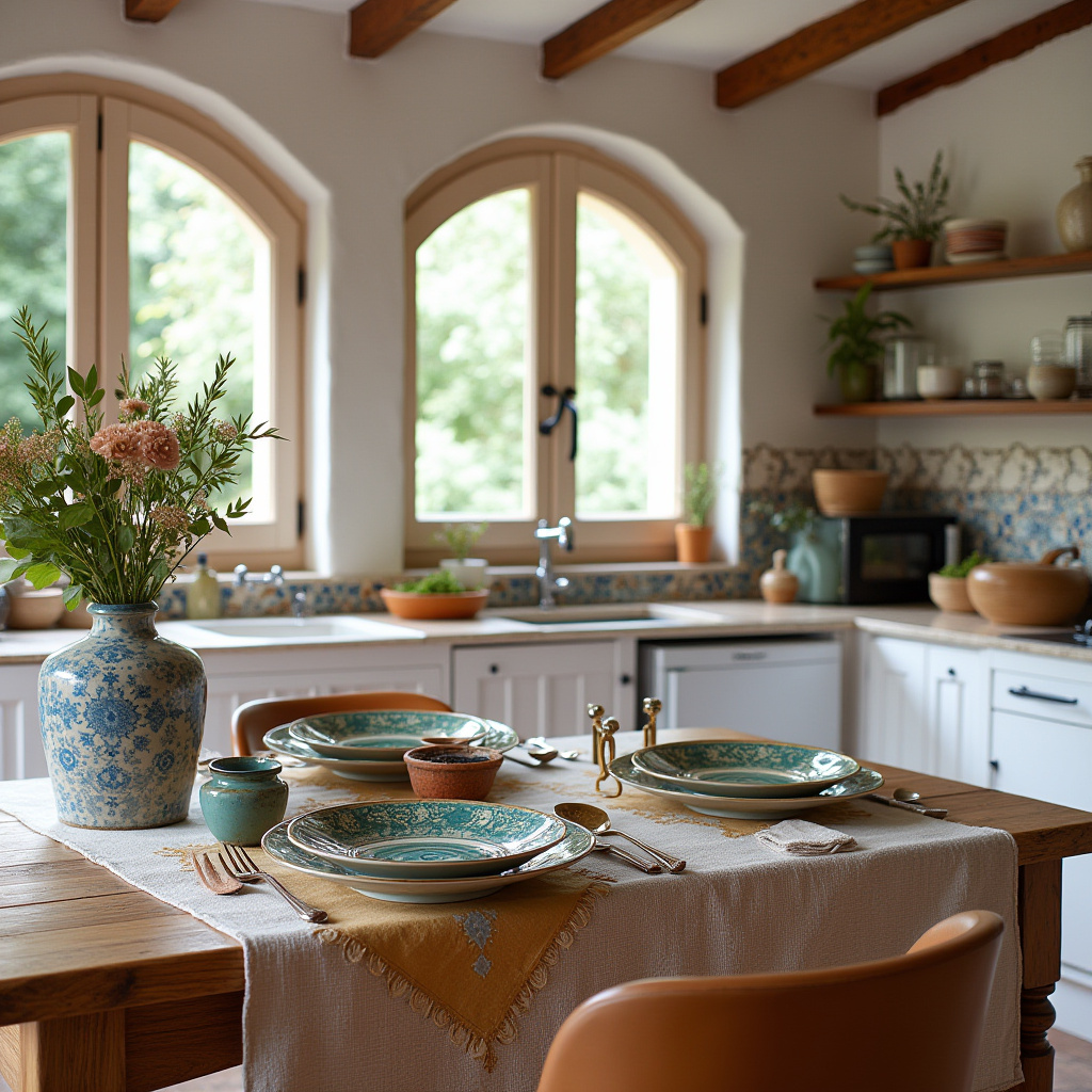boho kitchen table decor 7