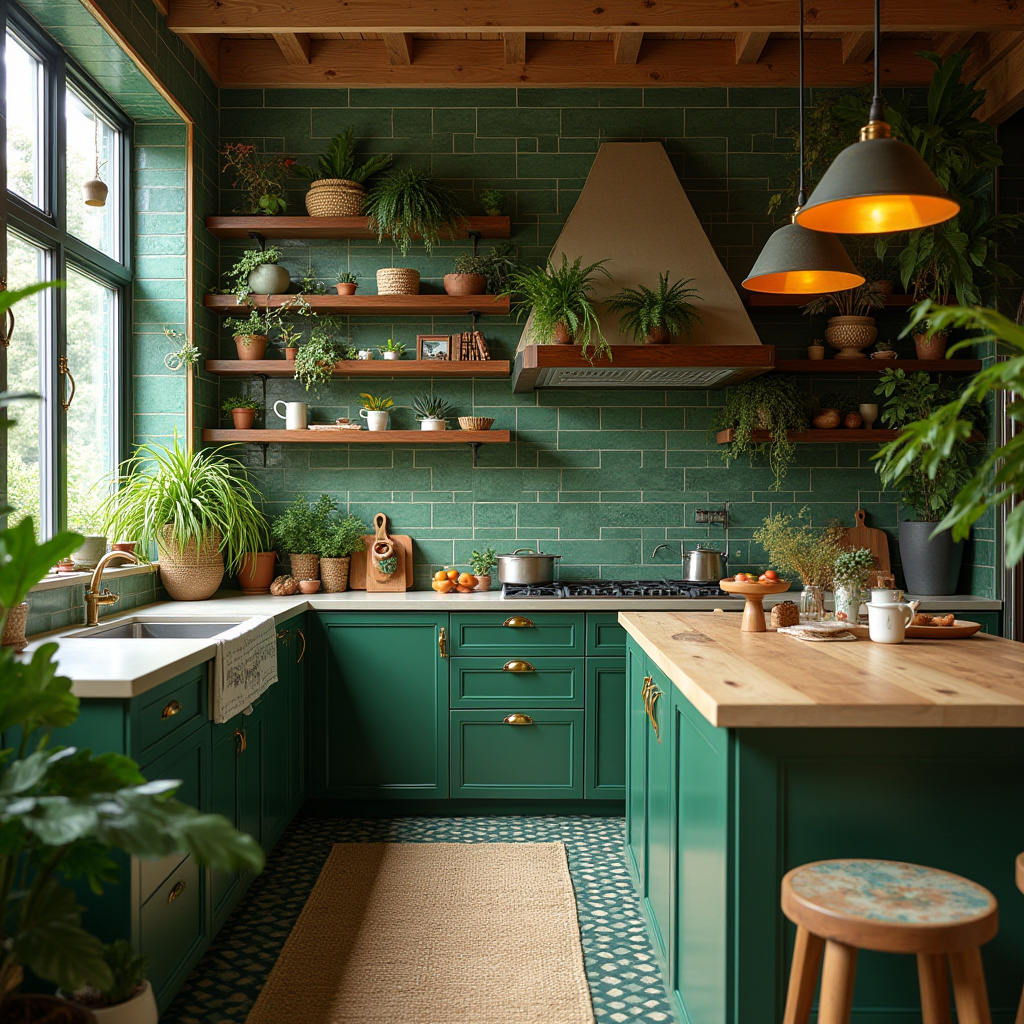boho kitchen theme ideas 23