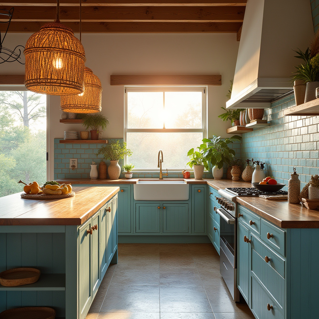 boho kitchen theme ideas 9