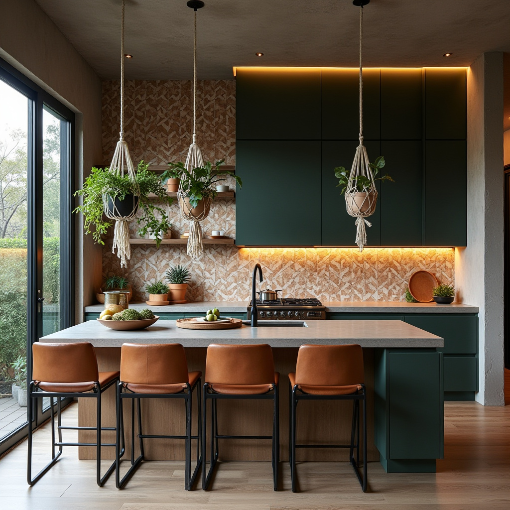 boho kitchen tile backsplash 10