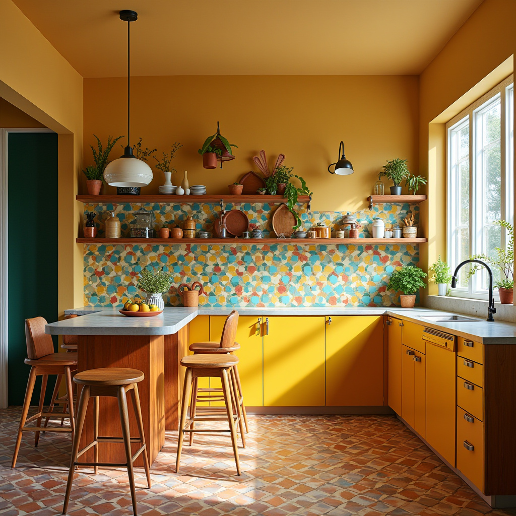 boho kitchen tile backsplash 28