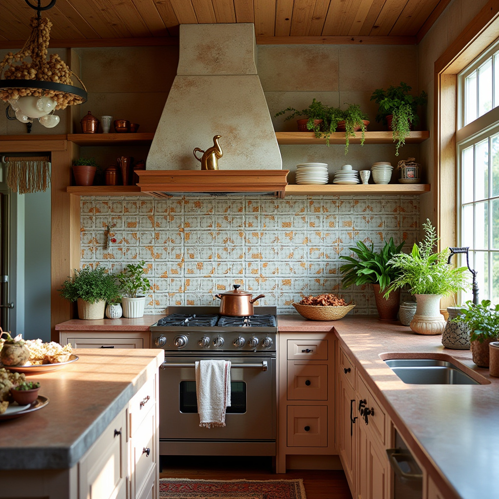 boho kitchen tile backsplash 3