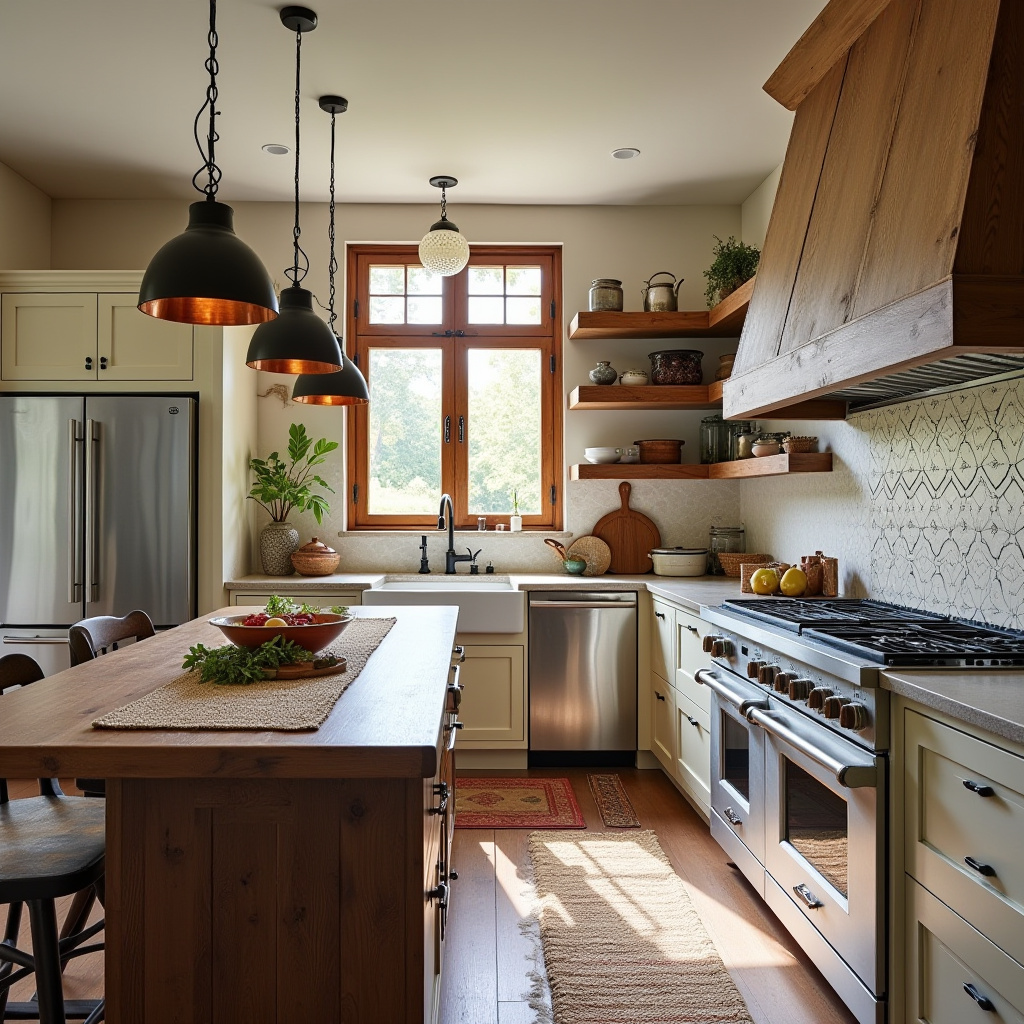 boho kitchen tile backsplash 30