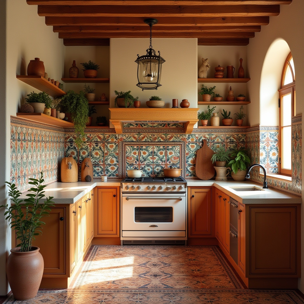boho kitchen tile backsplash 35