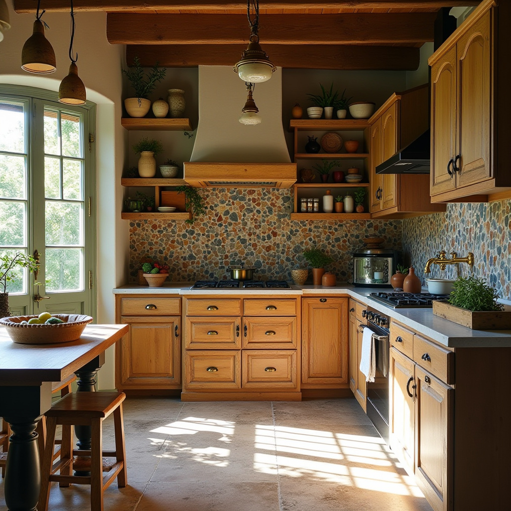 boho kitchen tile backsplash 5