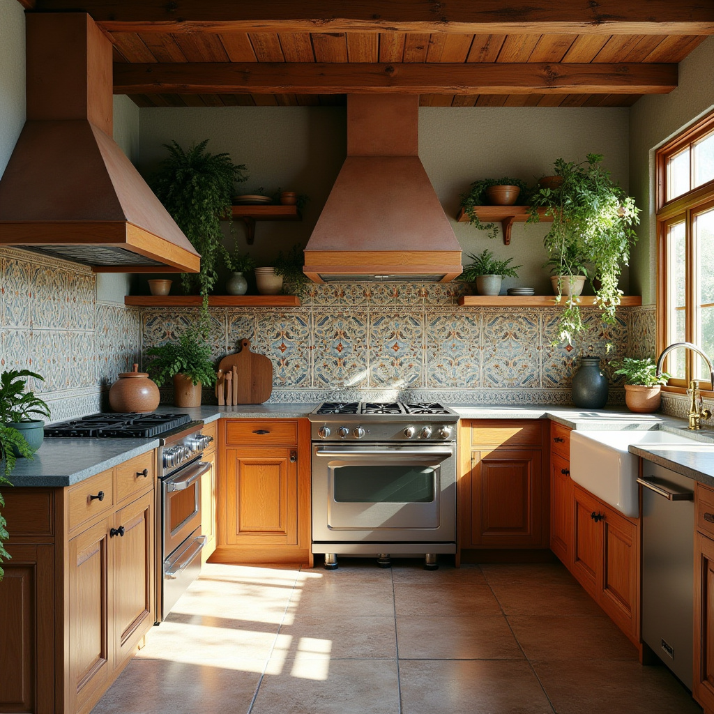 boho kitchen tile backsplash 6