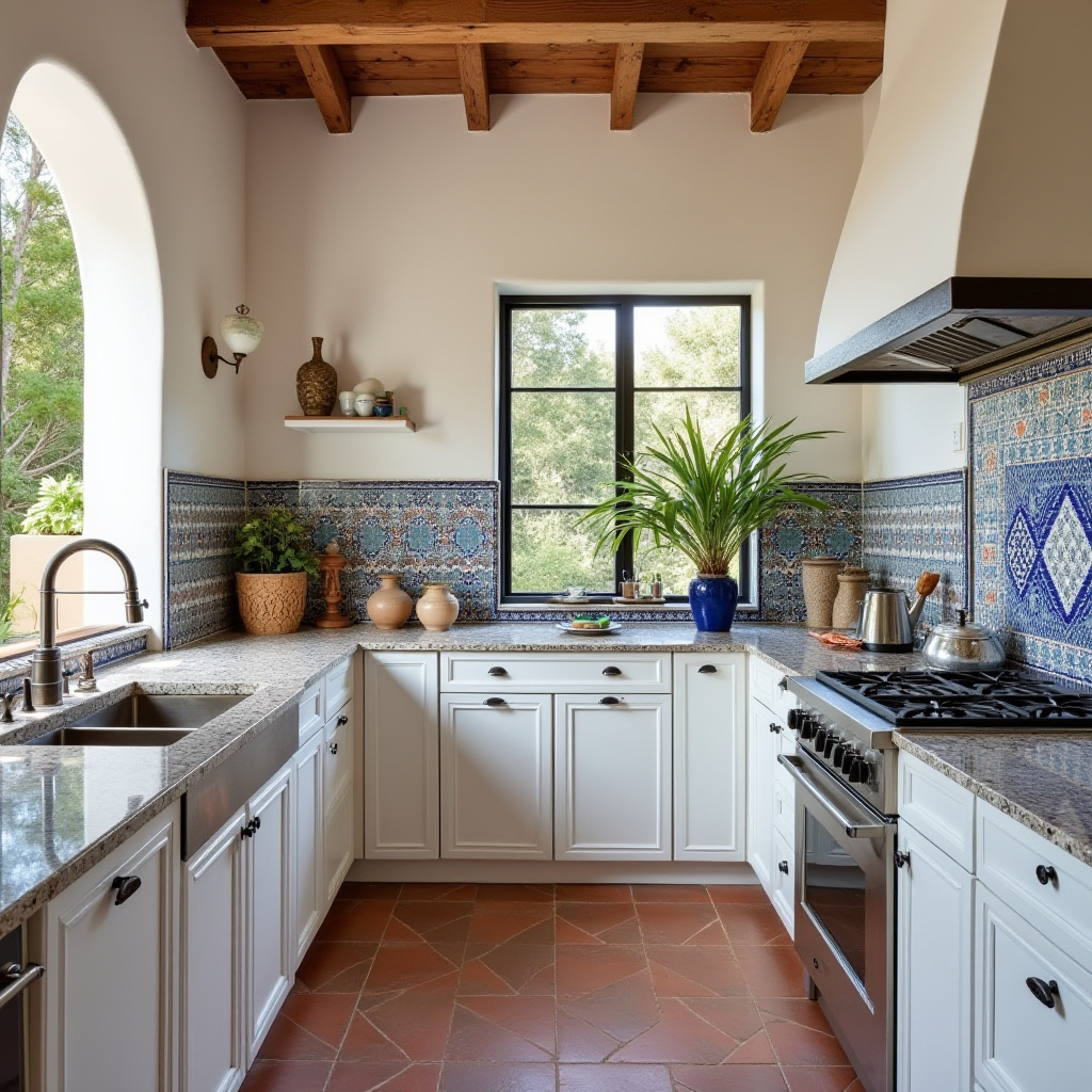 boho kitchen tile backsplash 7