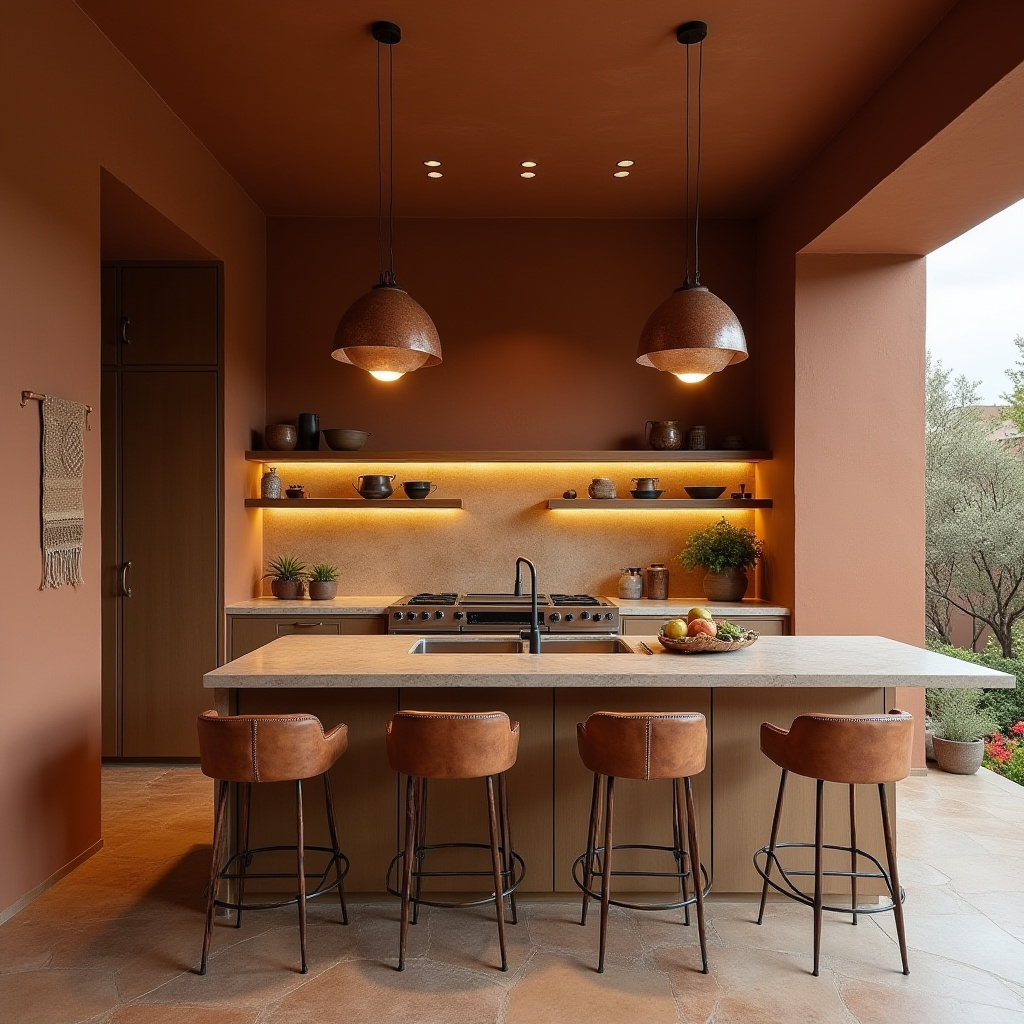 boho kitchen wall colors 10