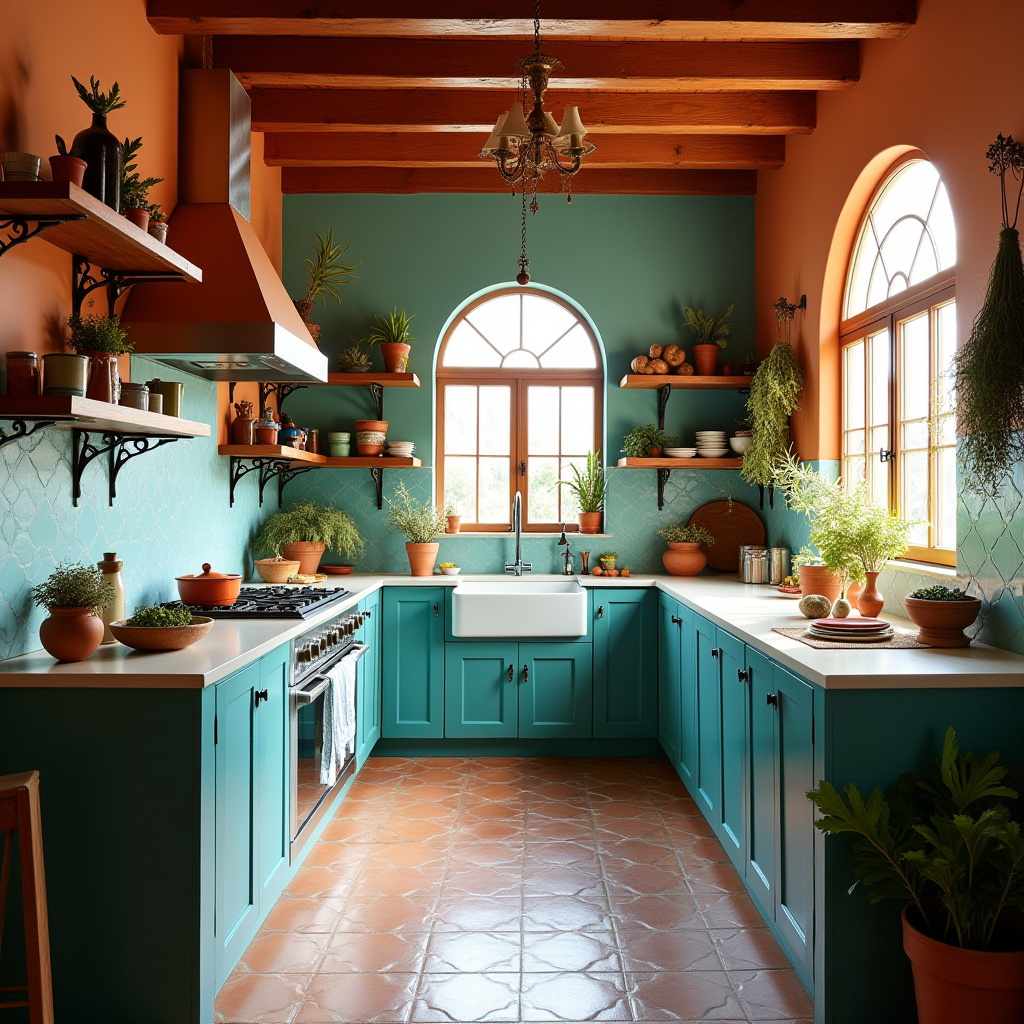 boho kitchen wall colors 11