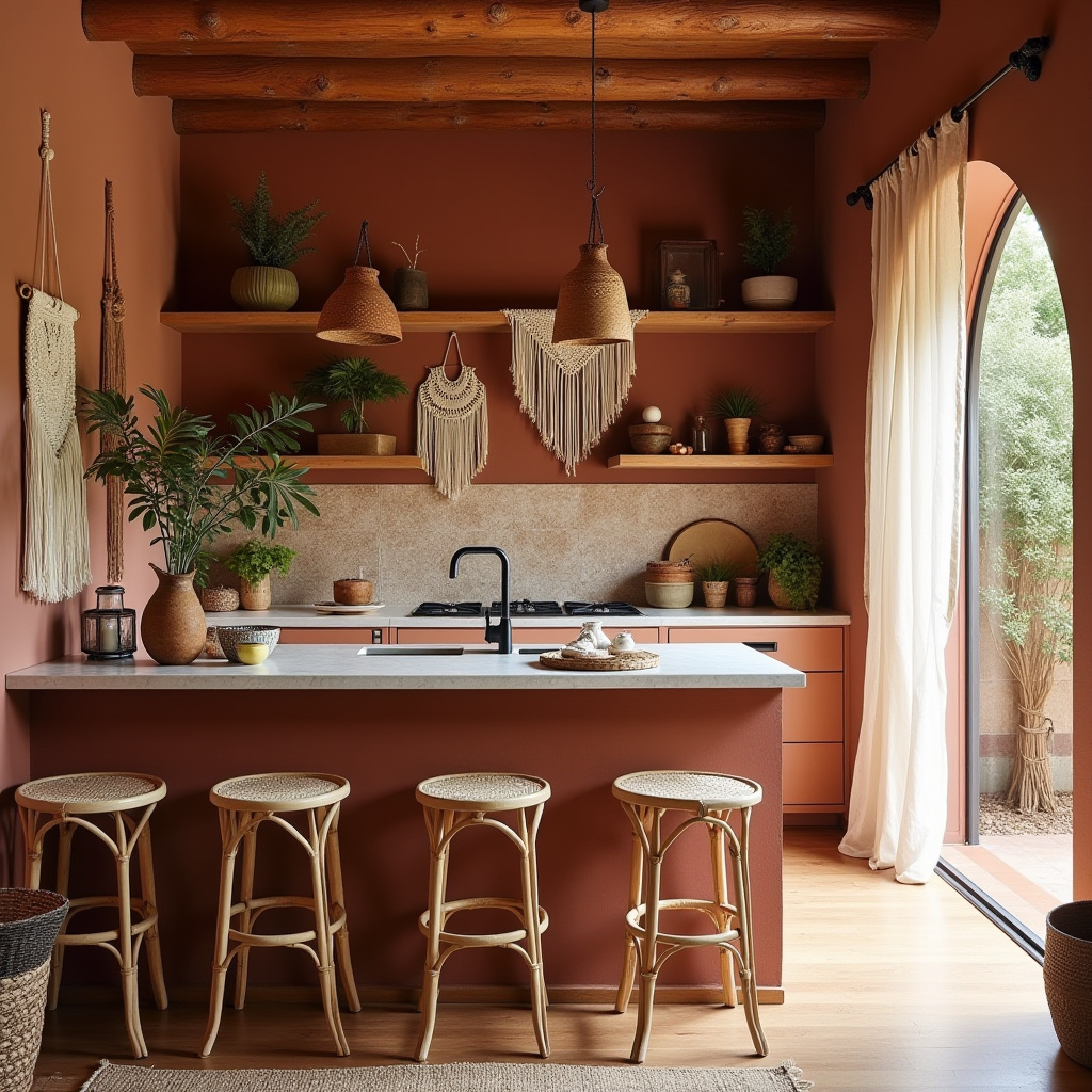 boho kitchen wall colors 2