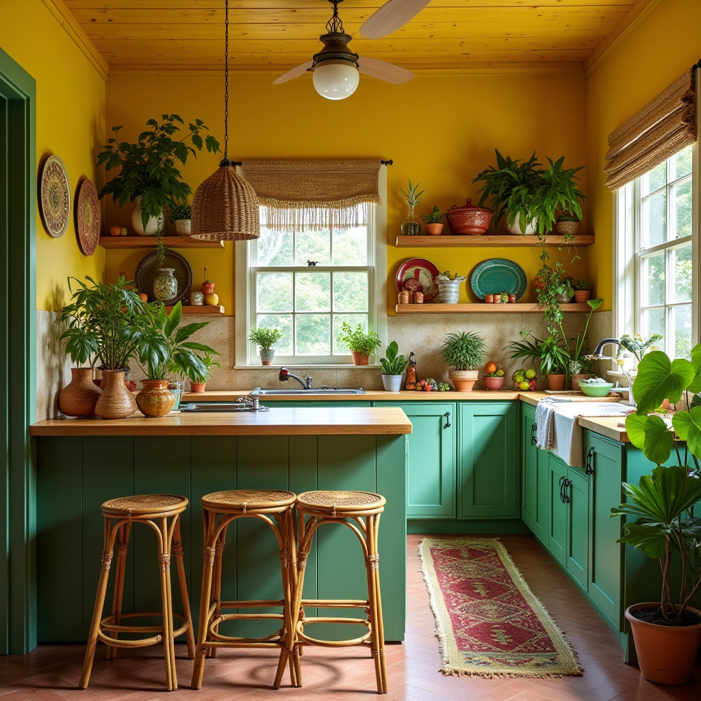 boho kitchen wall colors 22