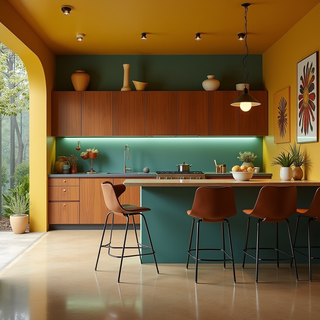 boho kitchen wall colors 25
