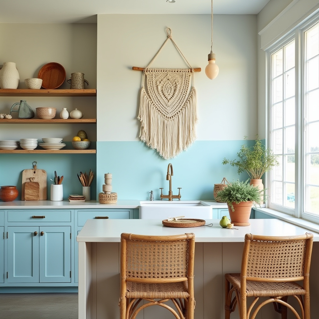 boho kitchen wall colors 28